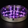 Display a LED multicolori da 6 pollici Luce da tavolo da 15 cm Base luminosa per vaso a LED con telecomando Centrotavola per matrimoni Decorazione illuminazione