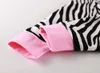 Baby Girl Clothes Set Toddler Clothing Cotton Romper + Zebra Pants + Hat + Bow Headband 4PCS Daddy & Mommy's Miracle Kids Girls Outfits