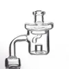 Reactor Core Quartz Banger 90 Degrés Poli Joint Fumer Accessoires + Bouchon De Carburateur En Verre Universel avec Une Poignée Joysmoking