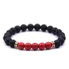 Bracelets de brins de pierre de lave naturelle perles d'équilibre de guérison pour hommes femmes charme Yoga bijoux de mode
