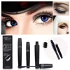 Qibest 3D Fiber Lashes Mascara أسود جل زرع الرموش والألياف الطبيعية Bestt إطالة سميكة مجموعة ماسكارا ماكياج