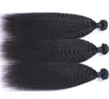 6A Prezzo all'ingrosso dei capelli Alta qualità Virgin brasiliano nero crespo dritto 100% capelli umani 100G per pezzo Estensione dei capelli Remy 100G per pezzo
