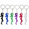 DUNFA 200pcs/lot Beautiful Girl Aluminum Alloy Metal Creative Funny Cool Bottle Opener Wine Beer Keychain