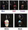 Skull bong Glass water smoking pipe hookah With Hose Metal Bowl 12 Colors Filter cigarette holder hookahs shisha Oil Rigs