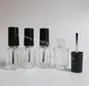 30 ensembles/lot 4 ml petite bouteille en verre de vernis à ongles carré
