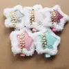 Baby Autumn Winter Christmas Stars Hair Clips Kids Hair Barrettes Lovely Pink Girl Hairpins Cartoon Design 20st/Lot