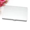Fashion Metal Colorful Business Card Holder Aluminium Alloy ID Credit Cards Cover Case Pocket Box Home Office Storage ZA3191