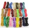 100m / lot multicolors 2.7x1.5mm Faux Suede Cord / String / Rope / Thread Velvet Läderband för halsband Armband Smycken