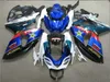 Kit de carénage en plastique ABS pour moulage par injection pour Suzuki GSXR1000 09 10 11 12 carénages de moto bleu blanc set gsxr 1000 2009-2012 IT43
