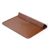 Premium PU lederen mouwkoffer draagtas voor laptop MacBook Air Pro Retina Soft Envelope Bags Crocodile Textuur met standhouder