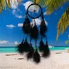 Whole- 1pcs DreamCatcher w stylu Indii ręcznie robiona siatka łapacza marzeń z piórami wiatrowymi wiszącymi karftami prezent dla samochodu domowego deco242t