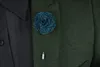 Atacado- Moda Jóias Tuxedo Upscale Broches Longo Pin Floral Suit Broche Camellia Pinos dos homens para homens