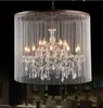 Loft 15 Luzes Lustre Grande Luminária Pingente de Chuva K9 Luz de Cristal para Decoração de Casa