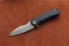 Free shipping,MIKER Redesign ZT0850 Folding knife Blade:D2(satin/Black stonewash) Handle: Carbon fiber Plane bearing,outdoor EDC