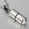 Fashion Jewelry Simple Personality Pills Titanium Steel Pendant Stainless Steel Capsules Pendant Necklace270a