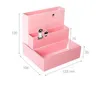 Lovely DIY Paper Board Storage Box 4 Colors Desk Decor Stationery Makeup Cosmetic Organizer