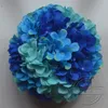 11 tums artificiell hortensia blomma boll pincushion bröllop kyssande boll hangings boll för jul ornament bröllopsfest dekor 10st / lot