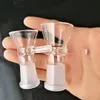 Transparent funnel adapter 14mm Wholesale Glass Bongs Water Pipes Hookah Oil Rigs Smoking with Dropper