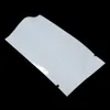 10x15 cm 100pcs White Foil Aluminum Food Pouch Vacuum Heat Seal Mylar Bags Heat Seal Sample Packets with Notches for Powder Sweets Dry Food