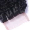 8a Grade Brésilien Hair Curl Virgin Human Hair Human Afro Filet Imposité 3 Boundles Extensions de cheveux de couleur naturelle non transformée avec CLO7415944