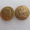 RARA 1906 REI EDWARD VII MATT À PROVA de OURO SOBERANO DUPLO Frete grátis