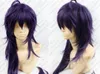 Livraison gratuite chaude Magi Sinbad 100 cm violet mélange long ondulé Cosplay fête pleine perruque/perruques H252