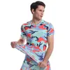 F mannen 2017 zomer nieuwe comfortabele men039s pak T-shirt korte mouwen luipaard series7046311