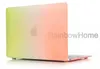 Dazzle Kleur Matte Harde Rubberen Case Cover Protector voor Macbook Air Pro met Retina 12 13 15 inch Laptop Kristal Kleurrijke Rain8556556