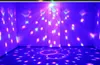 9 색 음성 제어 LED 크리스탈 마술 공 빛 ​​변경 레이저 효과 무대 조명 디스코 조명 DJ 바 파티 용품