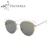 Vintage Cat Eye Sunglasses Fashion Women Brand Designer Sun Glasses Genuine Metal Frame Retro With Case And Box