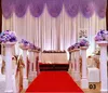 3*6m Wedding Party Stage Celebration Background Satin Curtain Drape Pillar Ceiling Backdrop Marriage decoration Veil WT016