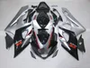 Custom Wtryskowy Zestaw do spraw wtrysku dla SUZUKI GSX R1000 05 06 Silver Black Fairings Set GSXR1000 2005 2006 GSX R1000 Motocykl