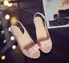 Women Sandals womens sexy peep toe low heel sandals bow slingbacks women summer sandals shoes big size