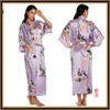 Dames Solid Royan Silk Robe Dames Satijn Pyjama Lingerie Nachtkleding Kimono Badjurk PJ's Nachthemd met hoge kwaliteit