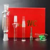 2019 Heißer Verkauf 10mm Micro NC Kit mit Titan Nagel Asche Catcher Dab Stroh Glas Rohre Glas Bongs großen Verkauf