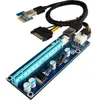 6-Pack PCI-E 1X to 16X Riser Cable Adapter, USB 3.0 60cm Cable, GPU graphics card Extension Cable,SATA Cable
