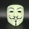 Máscaras de festa V para máscaras de vingança Anonymous Guy Fawkes Fancy Dress adulto traje acessório partido Cosplay máscaras