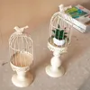 Nowy Projektowy Świecznik Uchwyt Fabryczny Sprzedaż Europa BirdCage Lantern Continental Iron Candle Holders Wedding Home Candlestick Freeship