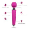 Super Powerful oral clit Vibrators for Women USB Rechargeable AV Magic Wand Vibrator Massager Adult Sex Toys for Woman