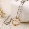 Hot Movie Jewelry The Lord Ring Or Et Argent Pendentif Collier Alliage Chaîne Colliers Vente Directe D'usine