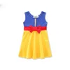 Nieuwe Baby Meisjes Prinses Jurk Zomer Cartoon Kinderen Boog Prinses Jurken Kinderkleding C2152