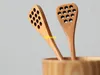 100pcs/lot Natural Wooden Honey Stick Kitchen Supplies Honey Stirrer Stirring Long Spoon Honeycomb Honey Dipper Wood