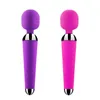 USB Rechargeable Wand Massager Sex Toy for Women Silicone G-spot Double Vibrator, Erotic Machine, Adult Sex Products q4201