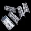 Brand New 100pcslot 10 Taille Clear Glass Tips Mosaïque Faux Ongles Conseils Nail Art tools3999032