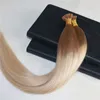 100 jungfru brasilianskt mänskligt hår Itip Förbundna hårförlängningar Dubbel ritade keratin stickfusion remy hårförlängningar I tip5304730
