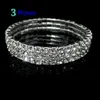 1-10 rows Tennis Crystal bracelet Bridal jewelry rhinestone ystl stretch wedding bracelet