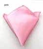 Eenvoudige soliderleur Hanky ​​zakdoek zakelijk pak vierkante zak zakdoek kerchief bruiloft bruidegom mode accessoires cadeau