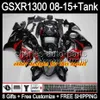 Suzuki Hayabusa için 8Gifts GSXR1300 2008 2009 2010 2011 Gloss Orange 14MY41 GSXR-1300 GSX R1300 GSXR 1300 2012 2013 2014 2015 Siyah Perşembe