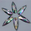 100pcs 10*30mm Acrylic Rhinestones Crystals Beads Long Drop Accessories Sew on For Dress stones 2 Hole ZZ111