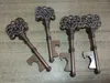 400st/Lot Classic Creative Wedding Favors Party Back Gifts For Guest Antique Copper Skeleton Key Bottle Opener